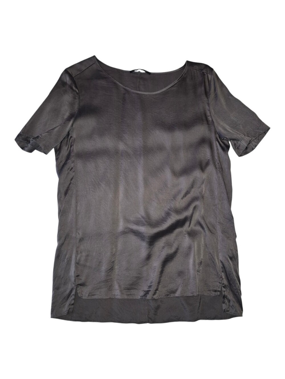 Luisa Cerano Silk T-Shirt In Plum Grey
